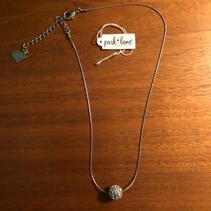 Park Lane SILVER COLOR Ball Pendant Necklace NWT
